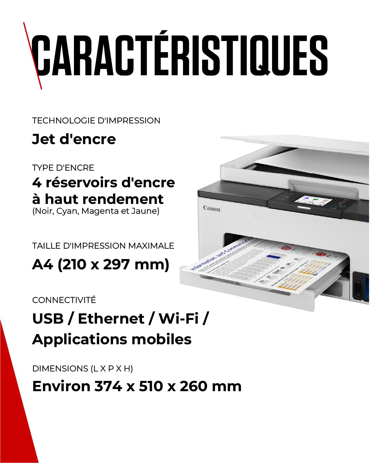 CANON MAXIFY MEGATANK GX1050 MFP colour ink-jet 15ppm +1set ink +2black ink