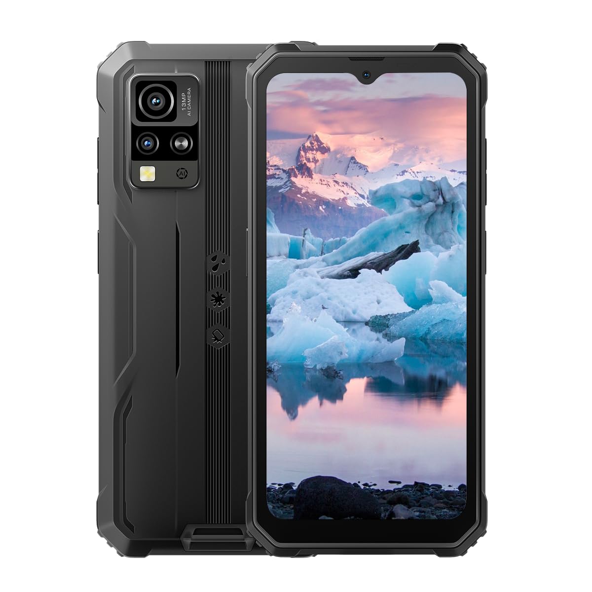 Blackview BV4800 Pro (Double Sim - 6.56'' - 128 Go, 4 Go RAM) Noir