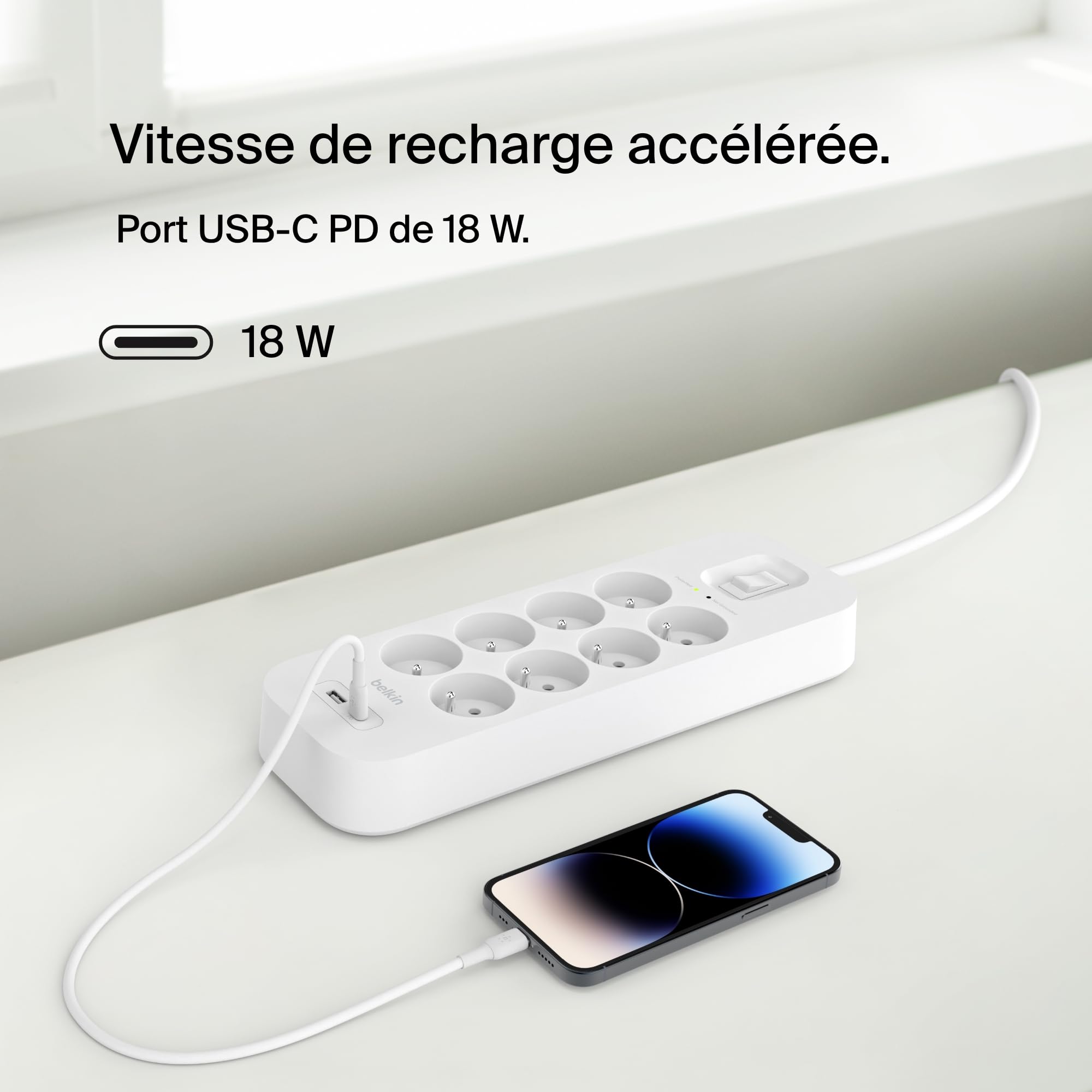 BELKIN Surge Protection with USB C 8 Outlet