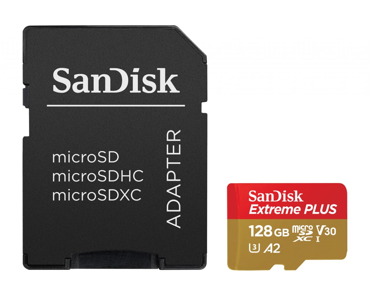 Ext PLUS microSDXC 128GB+SD 200MB/s