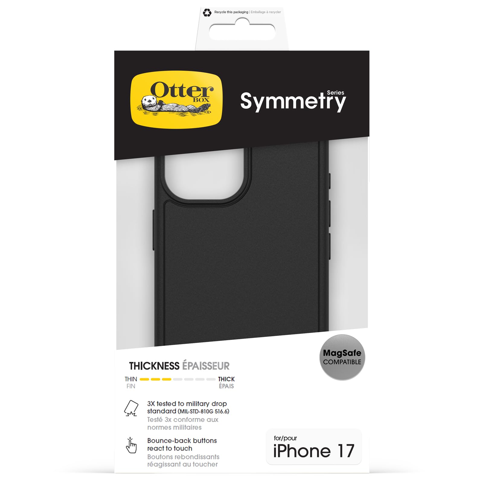OtterBox Symmetry MS CC iPhone 17 black