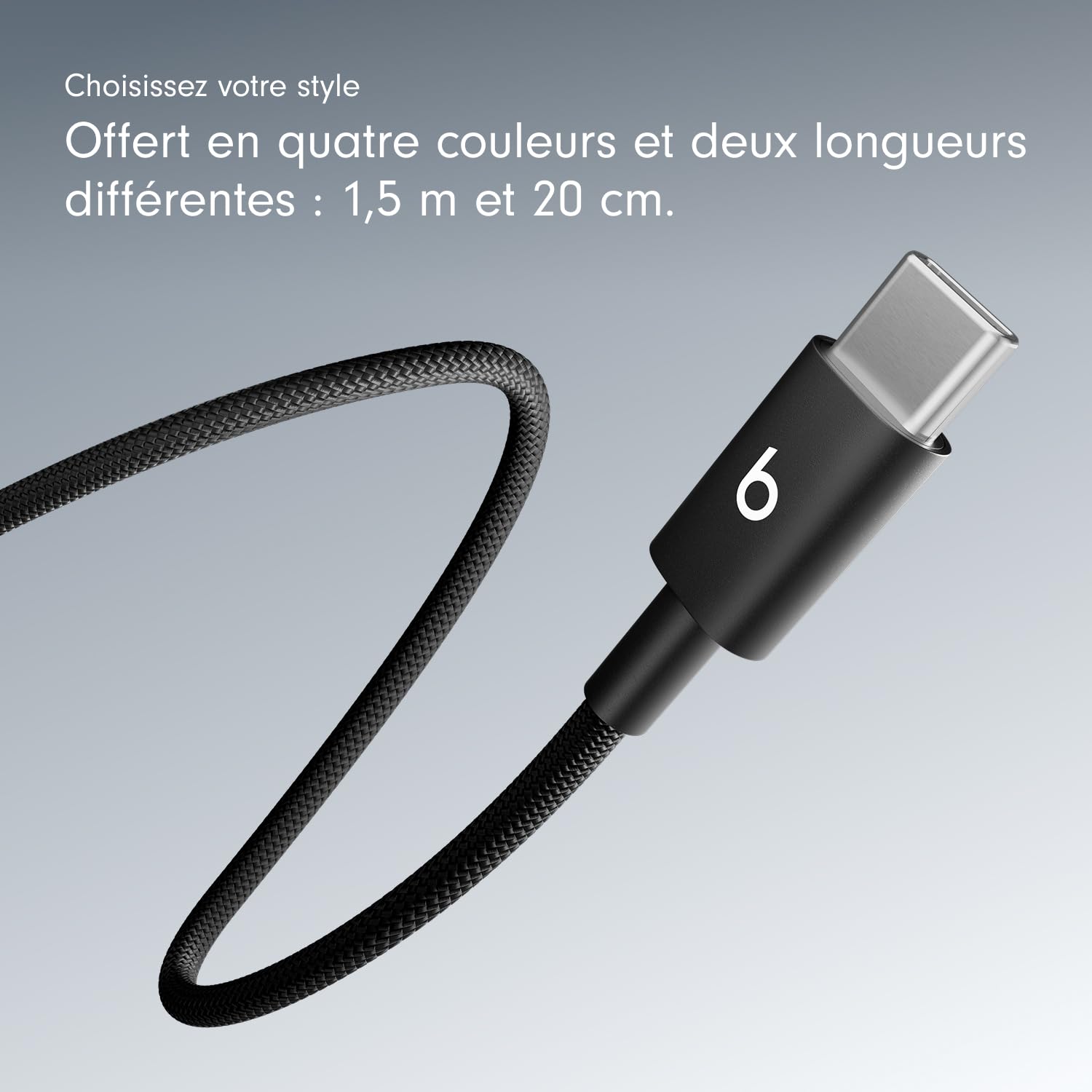 Beats USB C To C Cable 1.5M Blk