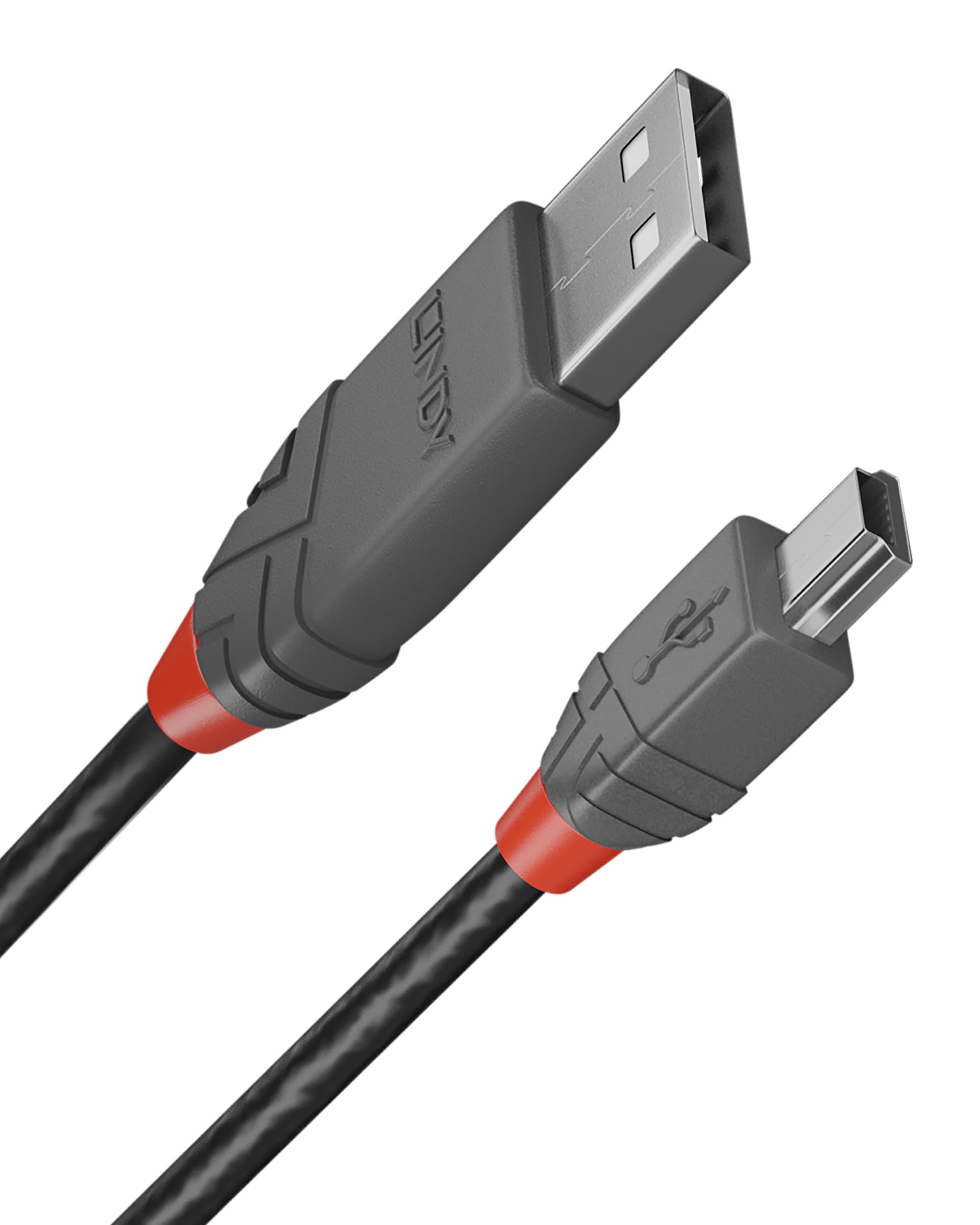 LINDY Câble USB 2.0 type A vers Mini-B Anthra Line 1m