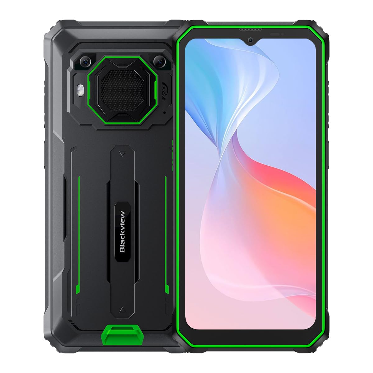 Blackview BV6200 Pro (Double Sim - 128 Go, 6 Go RAM - 13 000 mAh) Vert