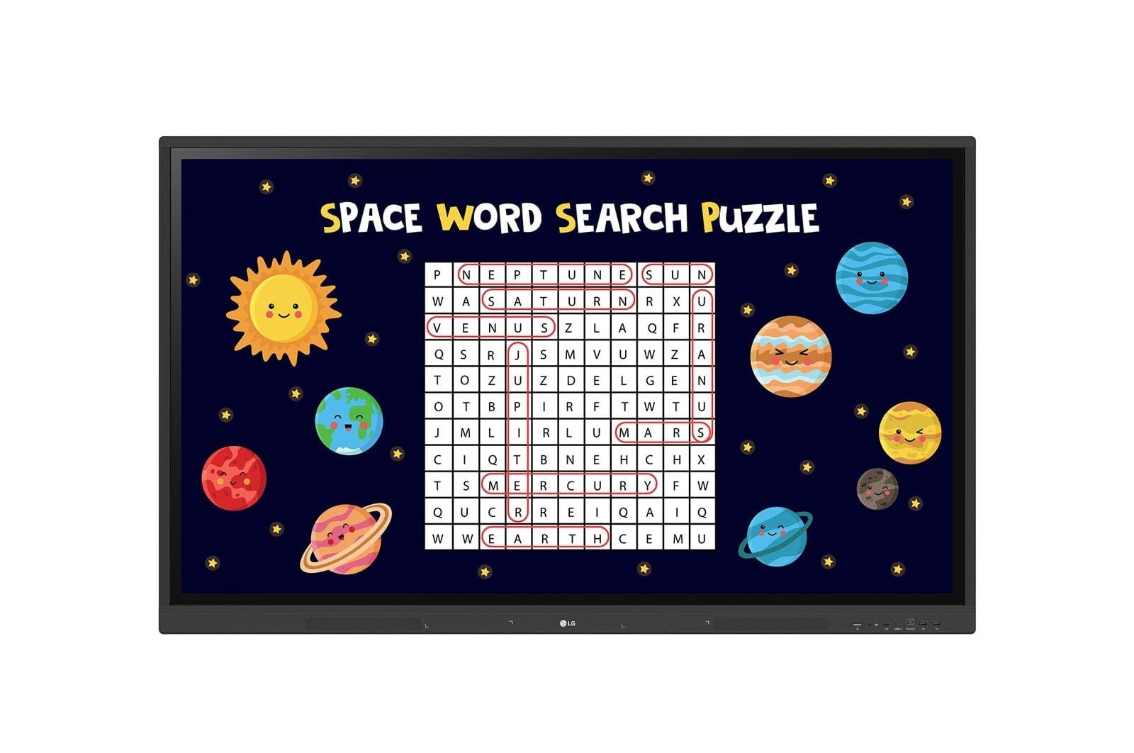 "LG CreateBoard Standard tableau blanc interactif 165,1 cm (65"") 3840 x 2160 pixels Écran tactile Noir"