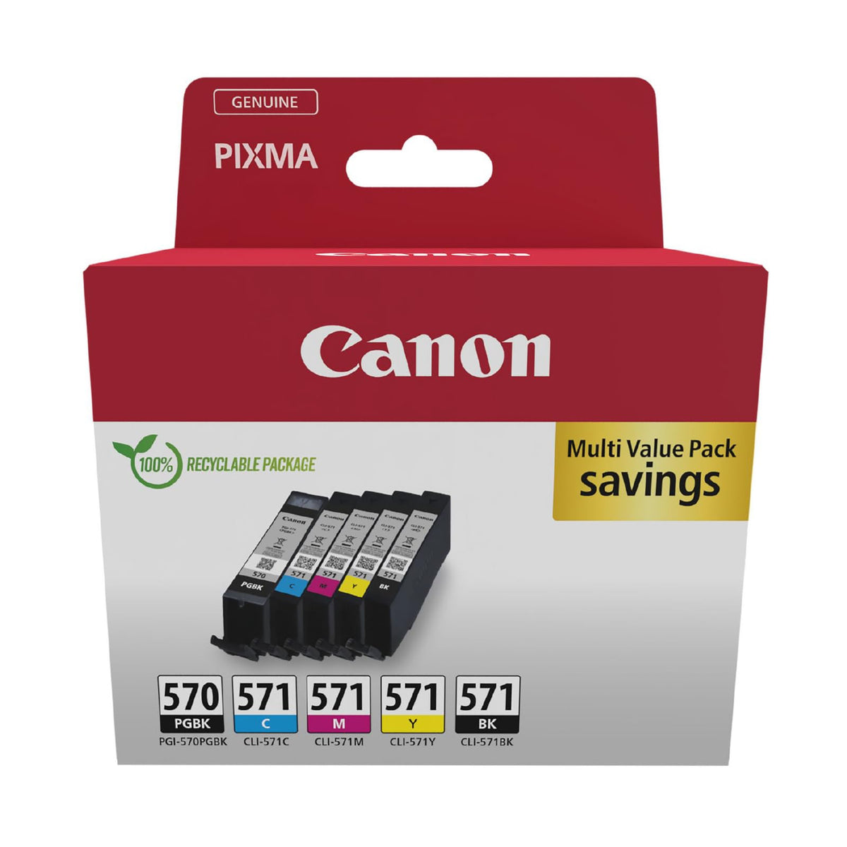 CANON PGI-570/CLI-571 Ink Cartridge PGBK/C/M/Y/BK
