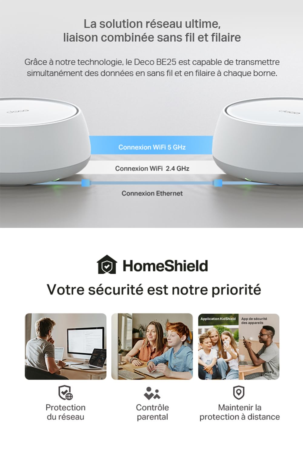 TP-LINK Deco BE25 3-pack BE3600 Whole Home Mesh Wi-Fi 7 System