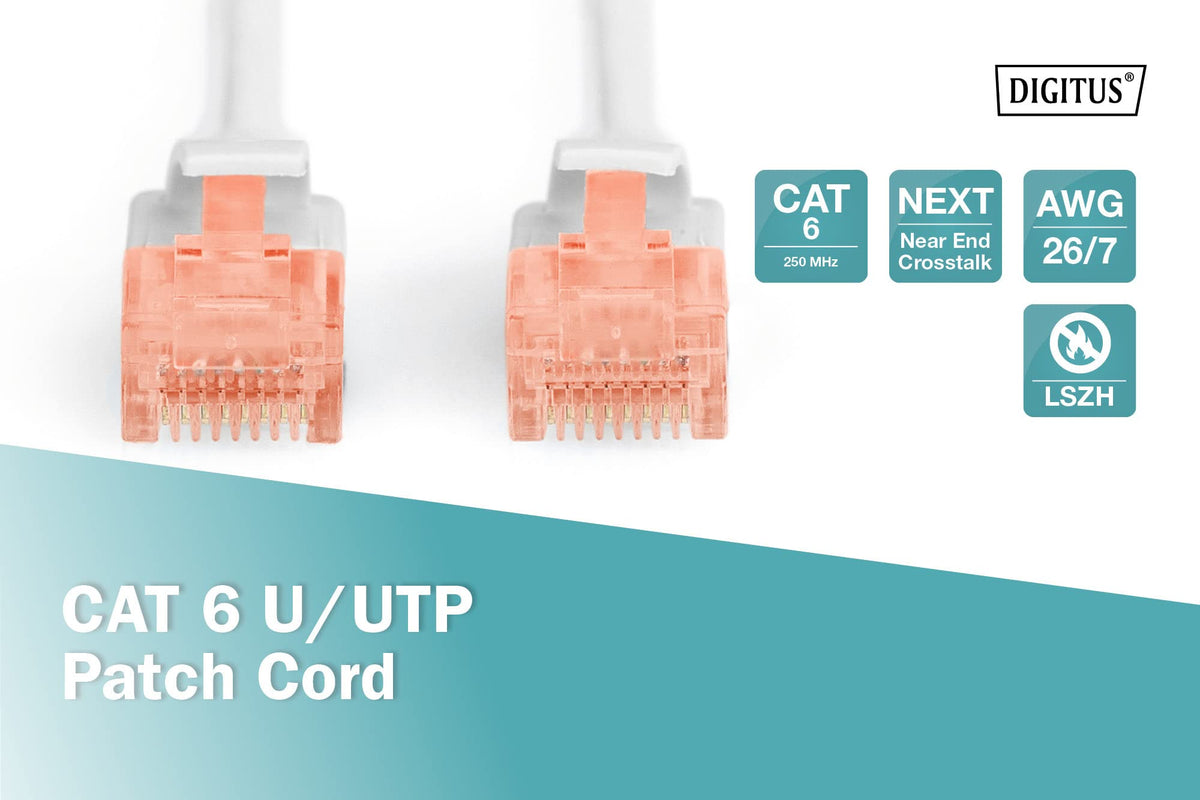 Digitus DK-1617-030 câble de réseau Gris 3 m Cat6 U/UTP (UTP)