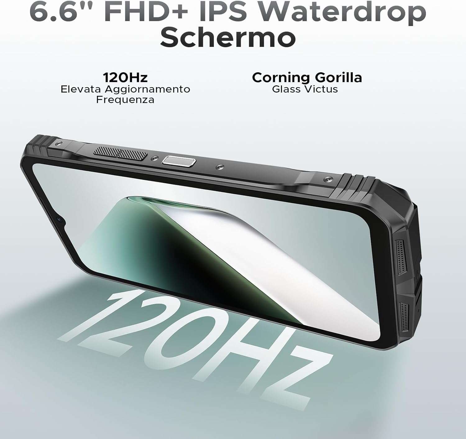 Doogee S Cyber Pro (NFC - 6.6'' - 512 Go, 12 Go RAM - 10 800 mAh) Argent