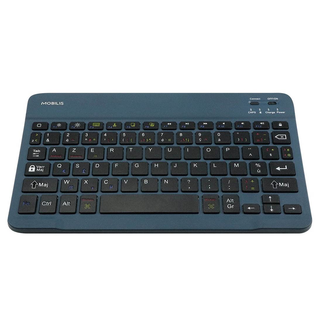 MOBILIS Clavier pour tablette Bluetooth AZERTY Français - Bleu