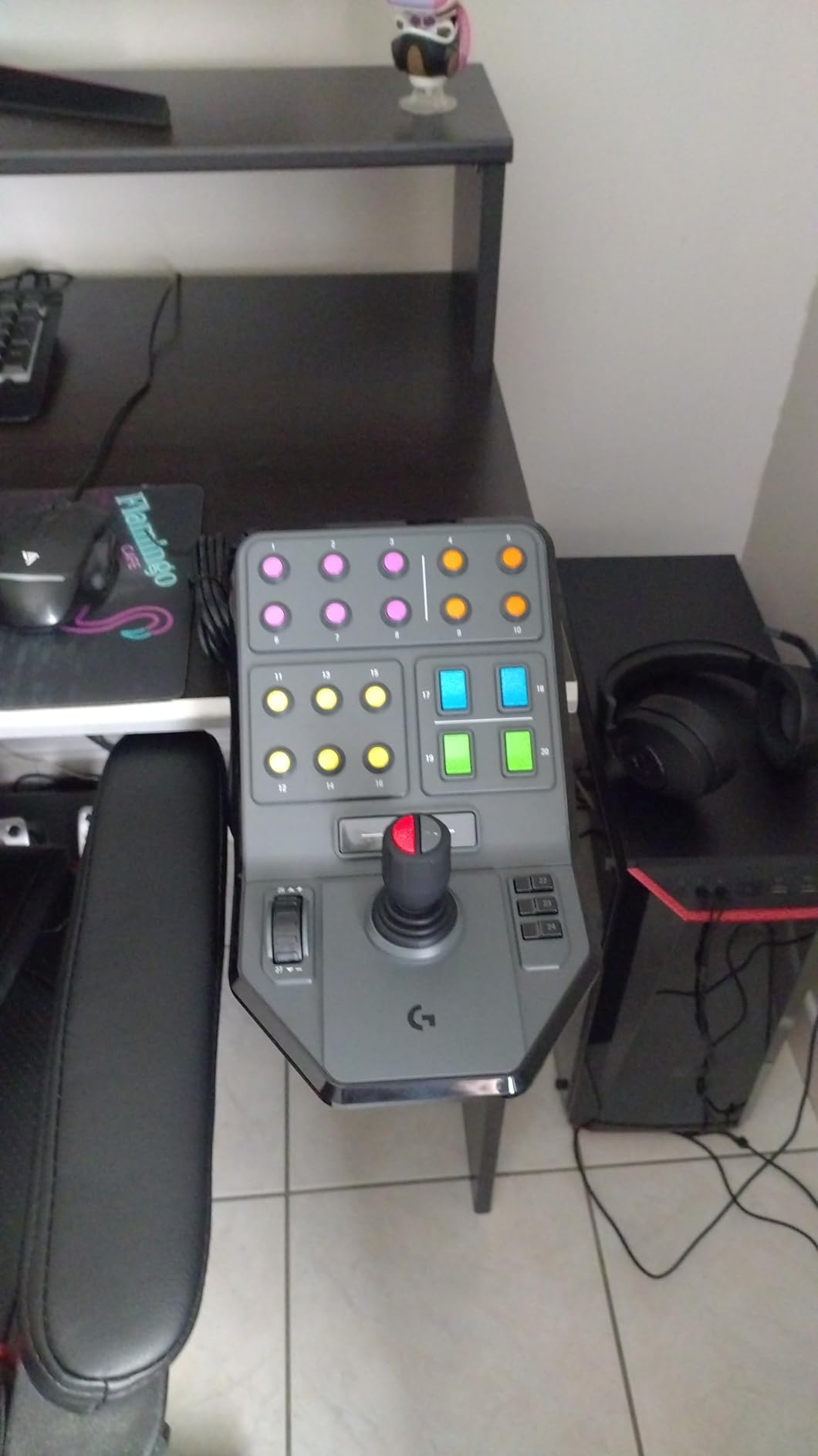 LOGITECH Heavy Equipment Side Panel Flight simulator controller wired for PC