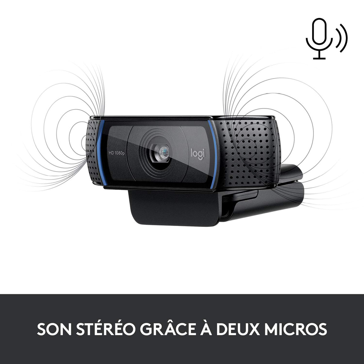 LOGITECH HD Pro Webcam C920S Webcam colour 1920 x 1080 audio USB