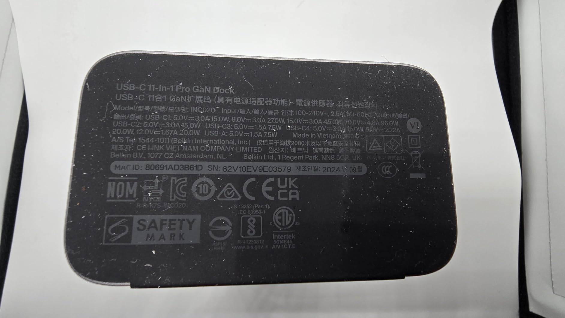 BELKIN USB-C 11-in-1 Pro GaN Dock