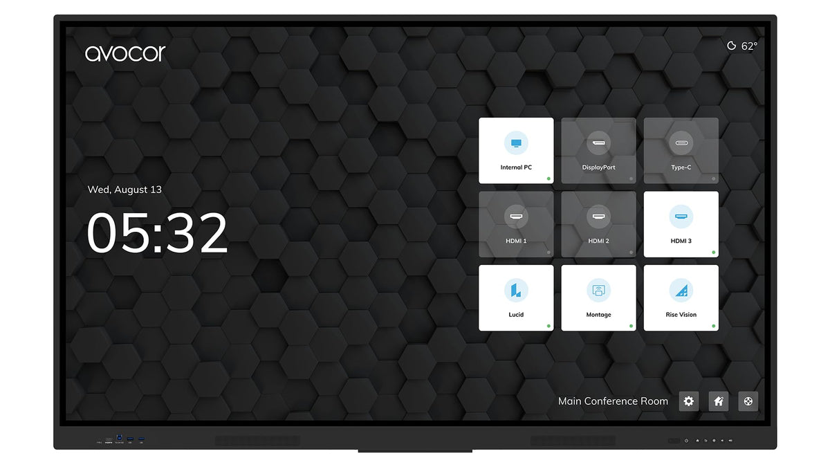 Avocor E-series 75" 4K LED touch display