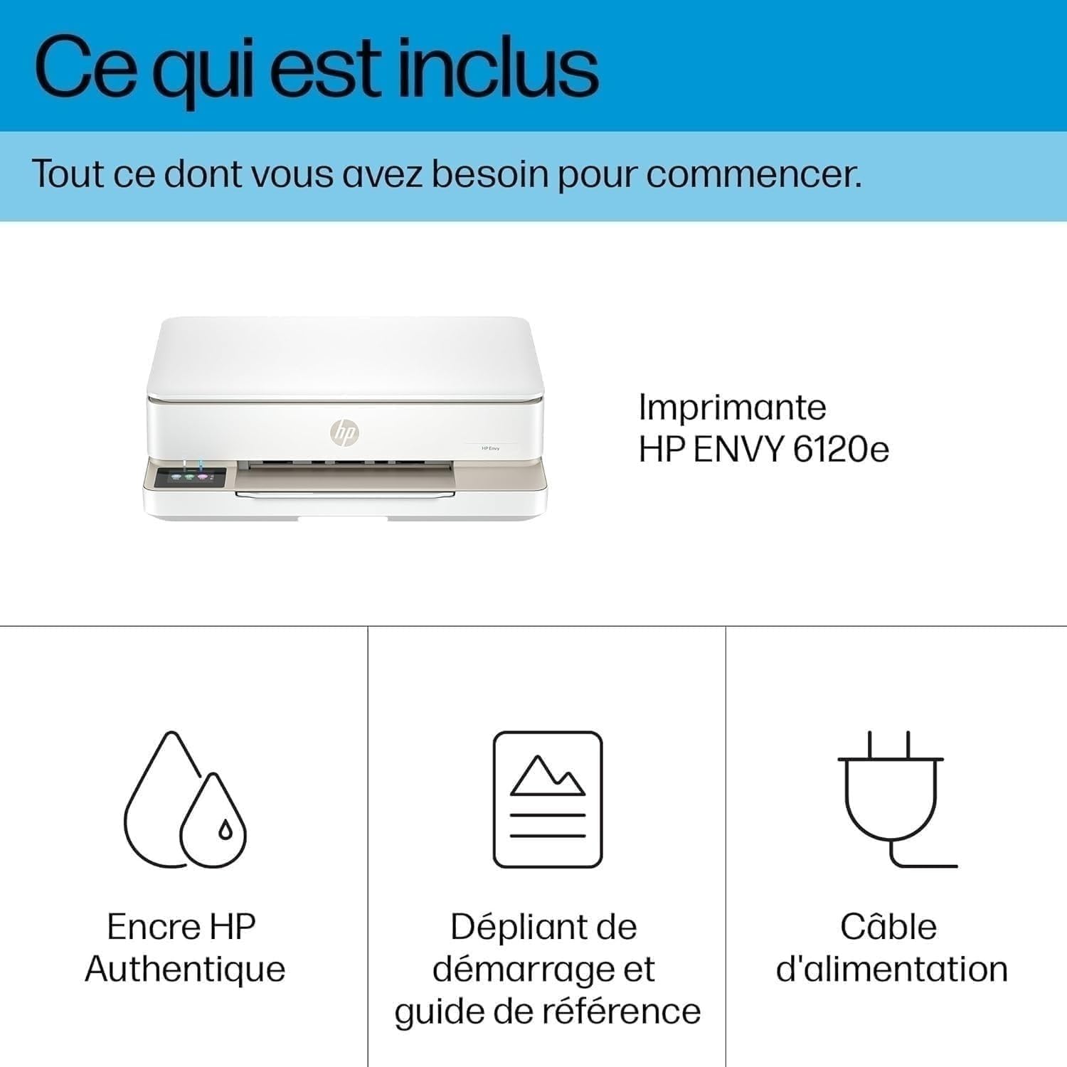 HP ENVY 6120e All-in-One MFP colour inkjet 216x297mm A4 8ppm Copy 10ppm Print 100sheets USB Wi-Fi portobello