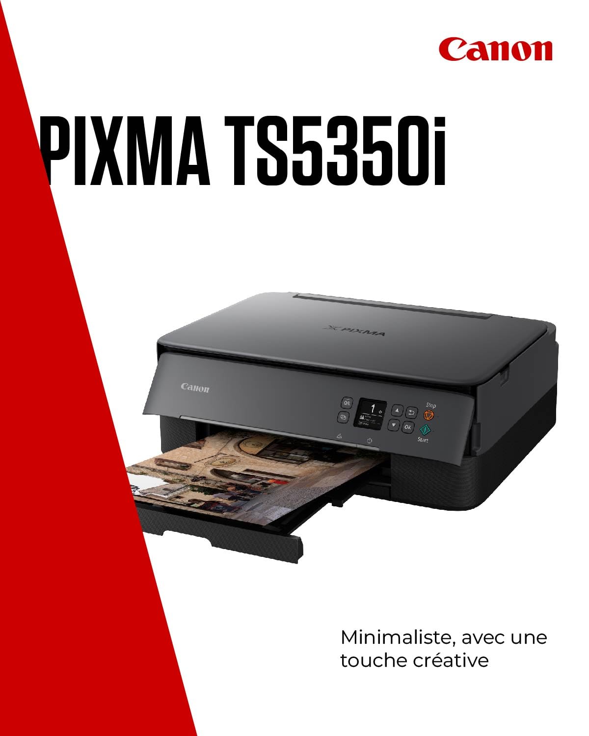 CANON PIXMA TS5350i MFP colour inkjet A4 13ipm Print 200sheets USB Wi-Fi Black (P)
