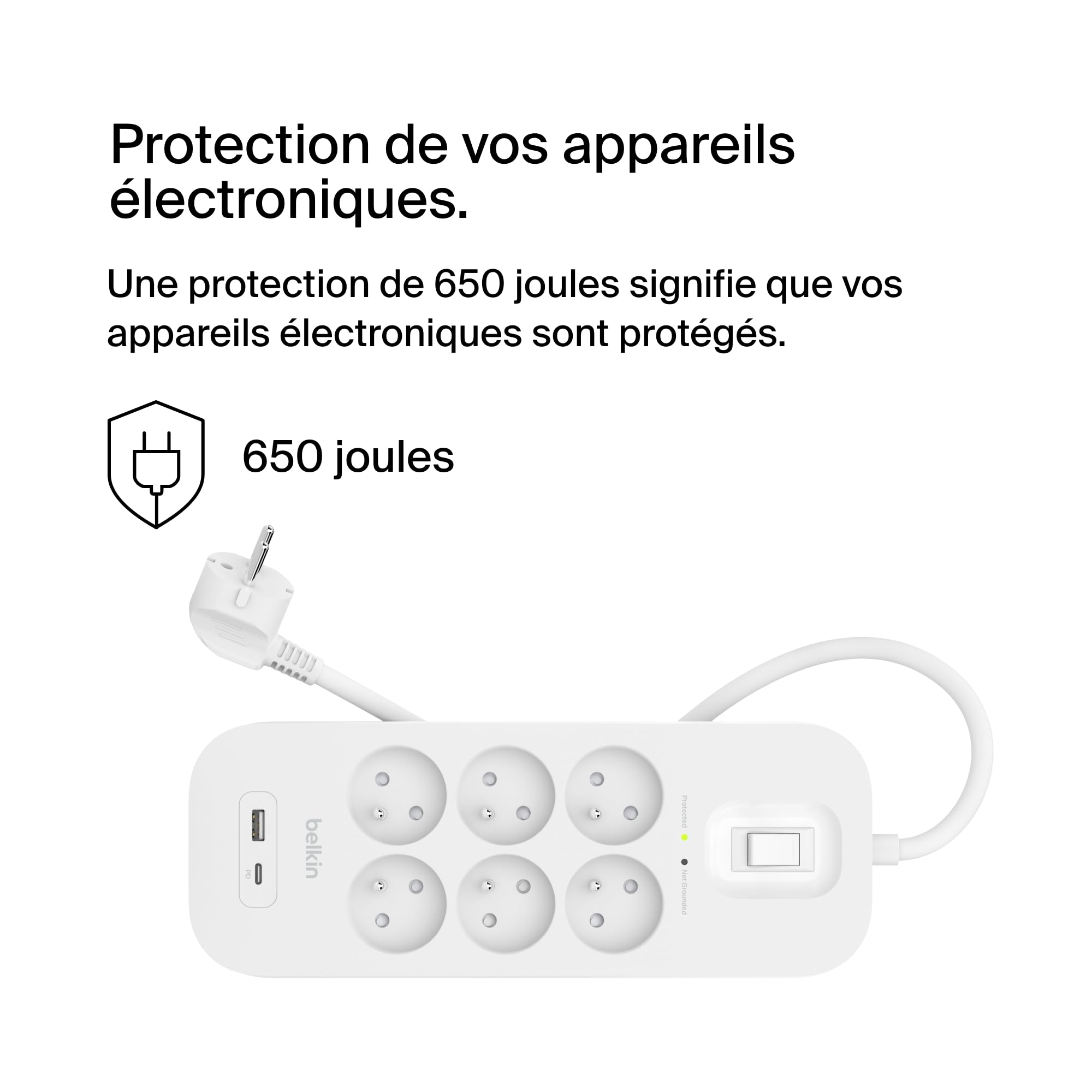 BELKIN Surge Protection with USB C 6 Outlet