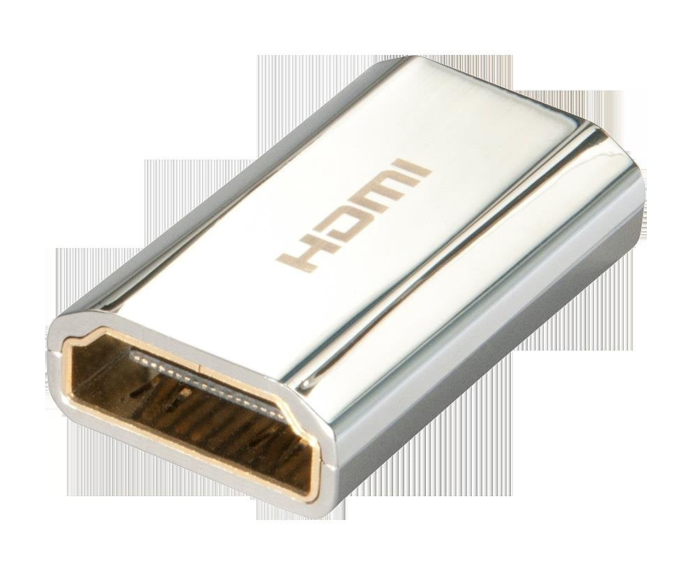 LINDY CROMO HDMI Female / Female Adapter. Gold plated HDMI Type A Female to HDMI Type A Female