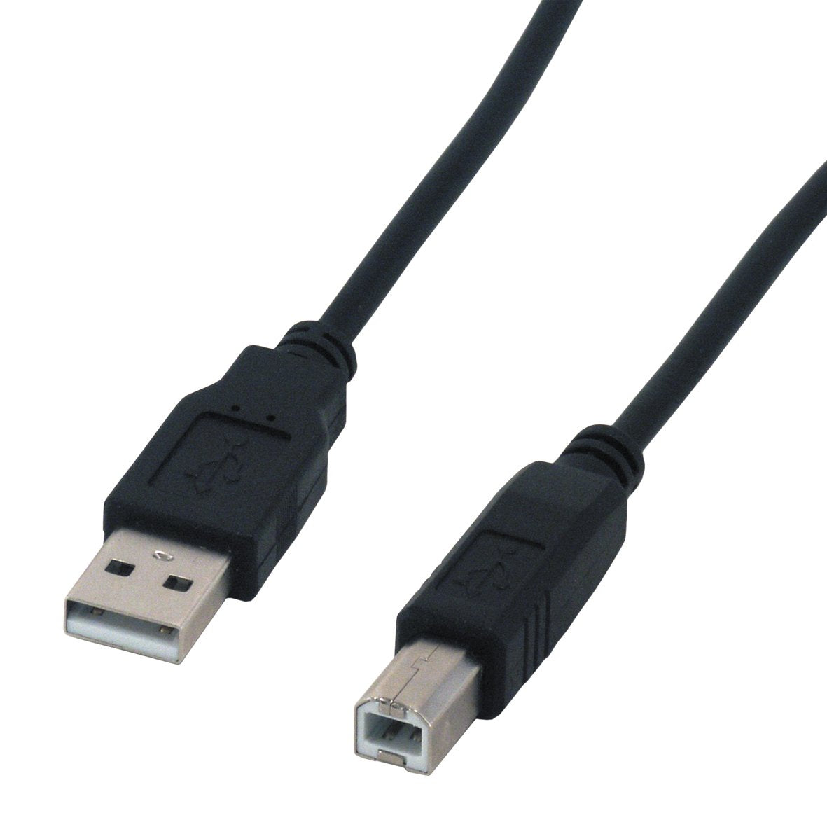 MCL Câble compatible USB 2.0 type A / B mâle - 3m Noir
