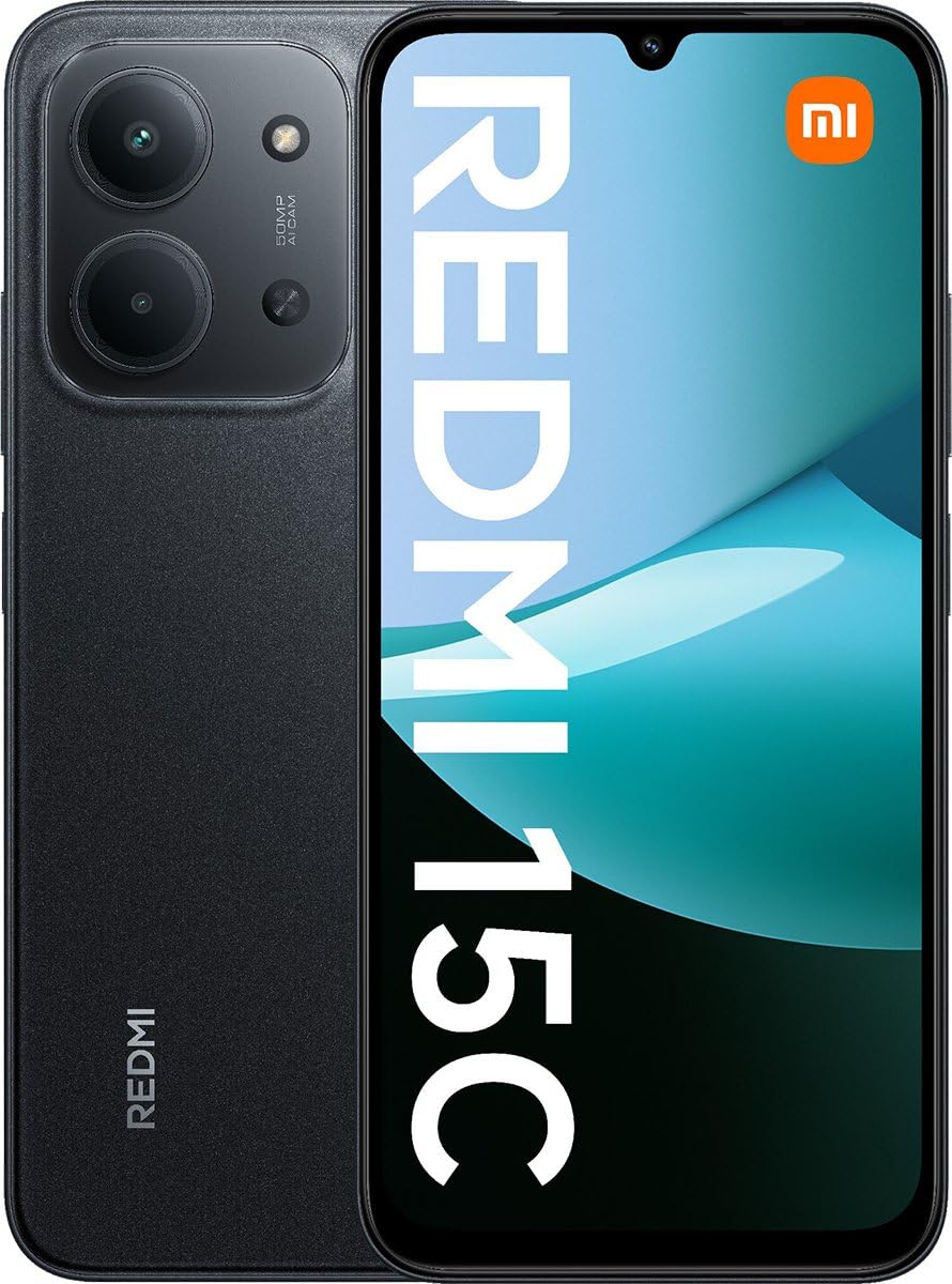 Xiaomi Redmi 15C 4G (6.9''- NFC - 128 Go, 4 Go RAM) Noir