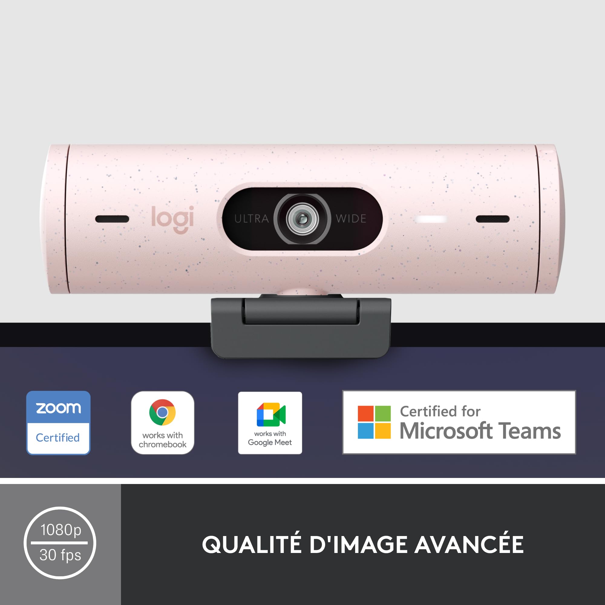 LOGITECH BRIO 500 Webcam colour 1920 x 1080 720p 1080p audio USB-C