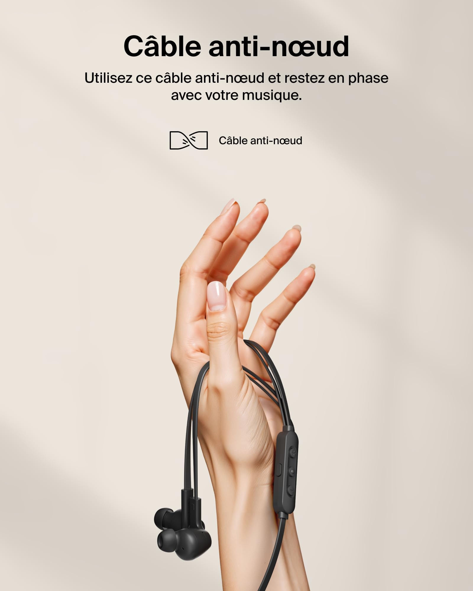 BELKIN SoundForm ANC Wired Eearbuds USB-C Black
