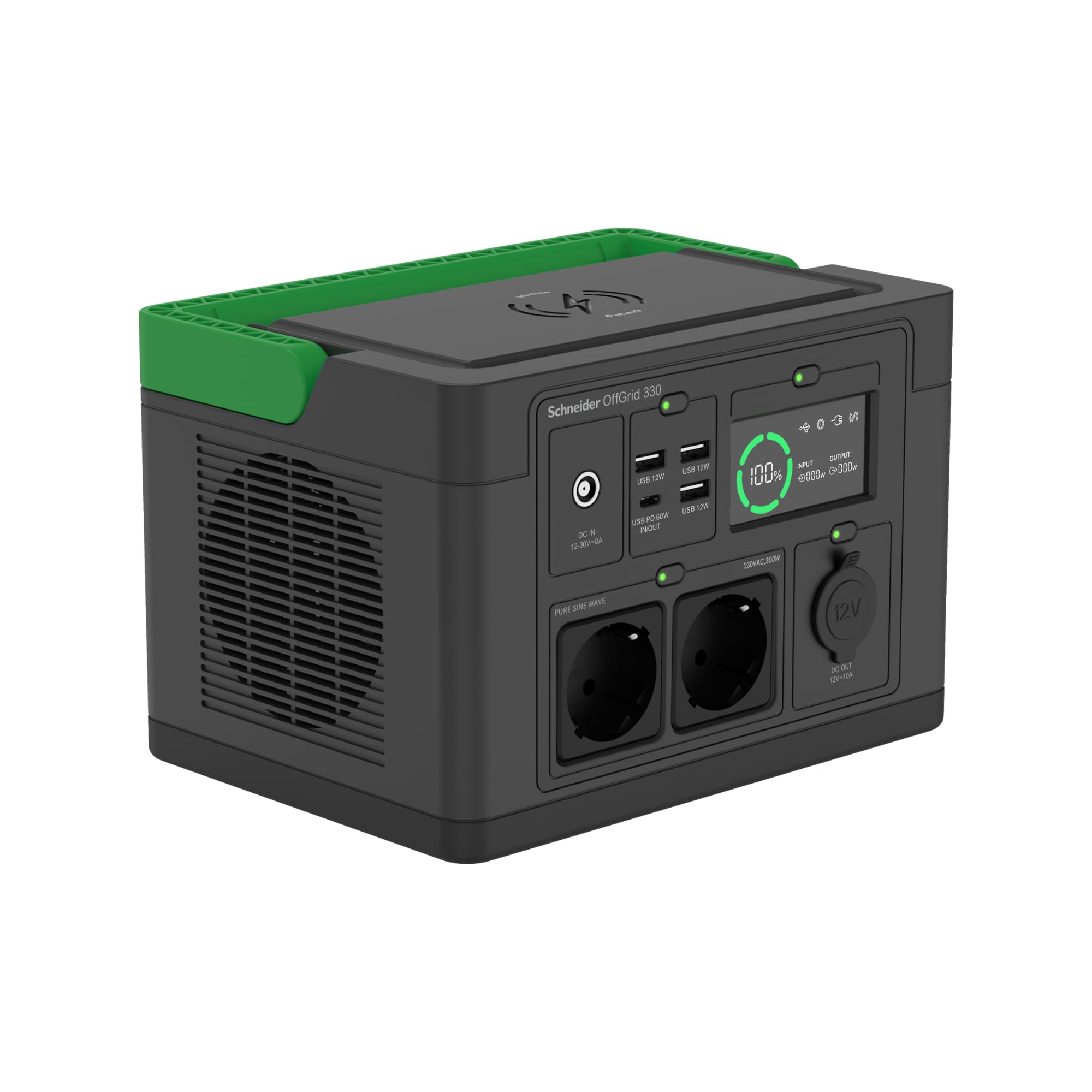 APC Schneider OffGrid Portable Power Station 330 332Wh Lithium-ion 2 Schuko Sinewave
