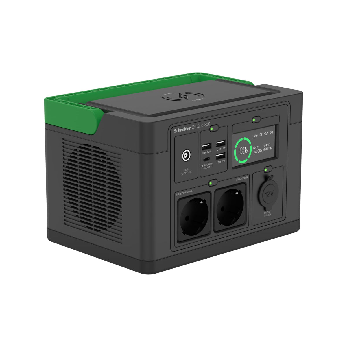 APC Schneider OffGrid Portable Power Station 330 332Wh Lithium-ion 2 Schuko Sinewave