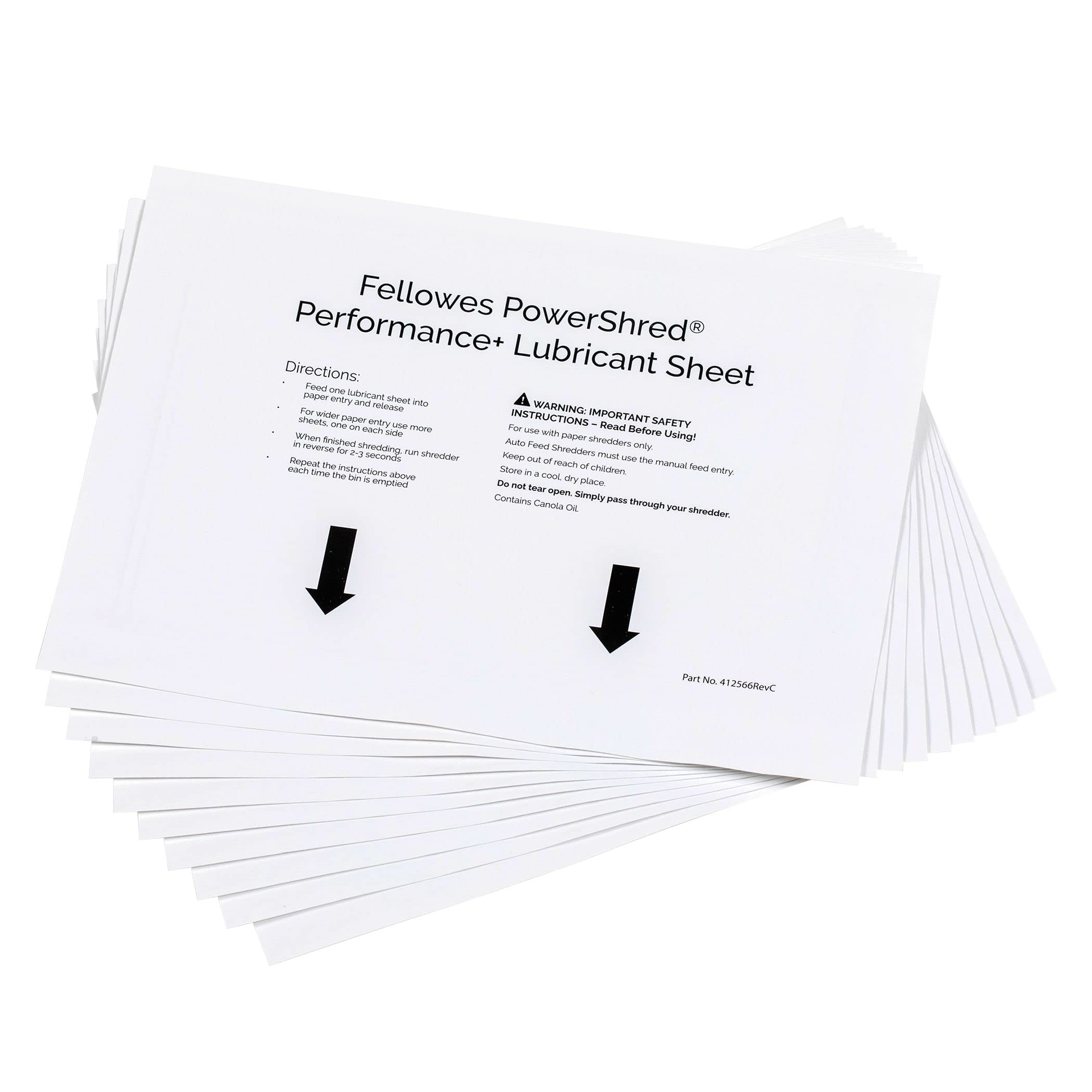 FELLOWES Powershred Performace + Lubricant Sheets