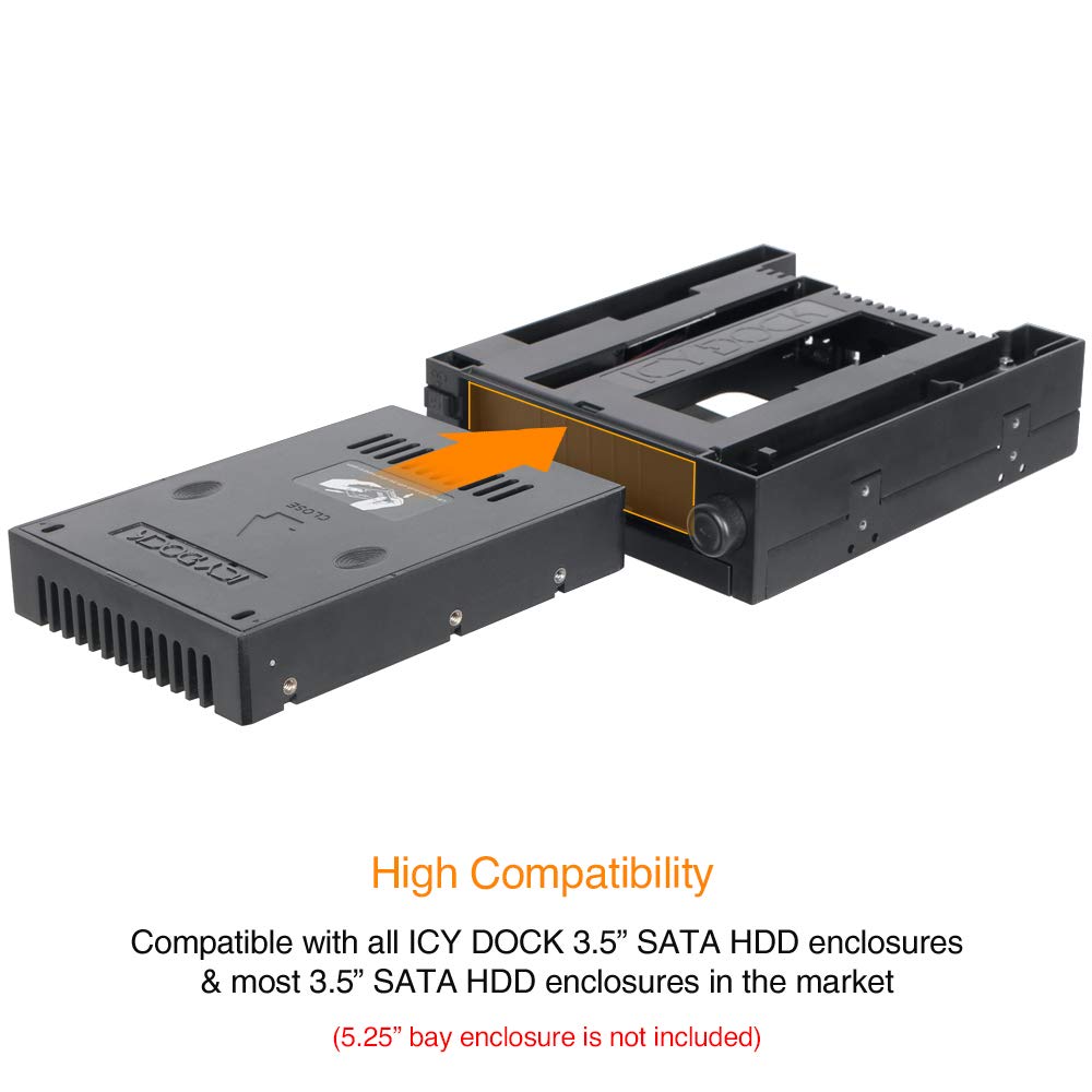 Convertisseur de DD et SSD 2.5" vers 3.5" - Fermeture Manu