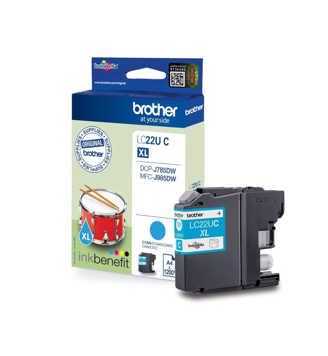 LC22U/CYAN INK f. MFC-J985DW/J785DW