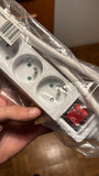 LINDY 6 way Mains Gang Socket with switch FR France