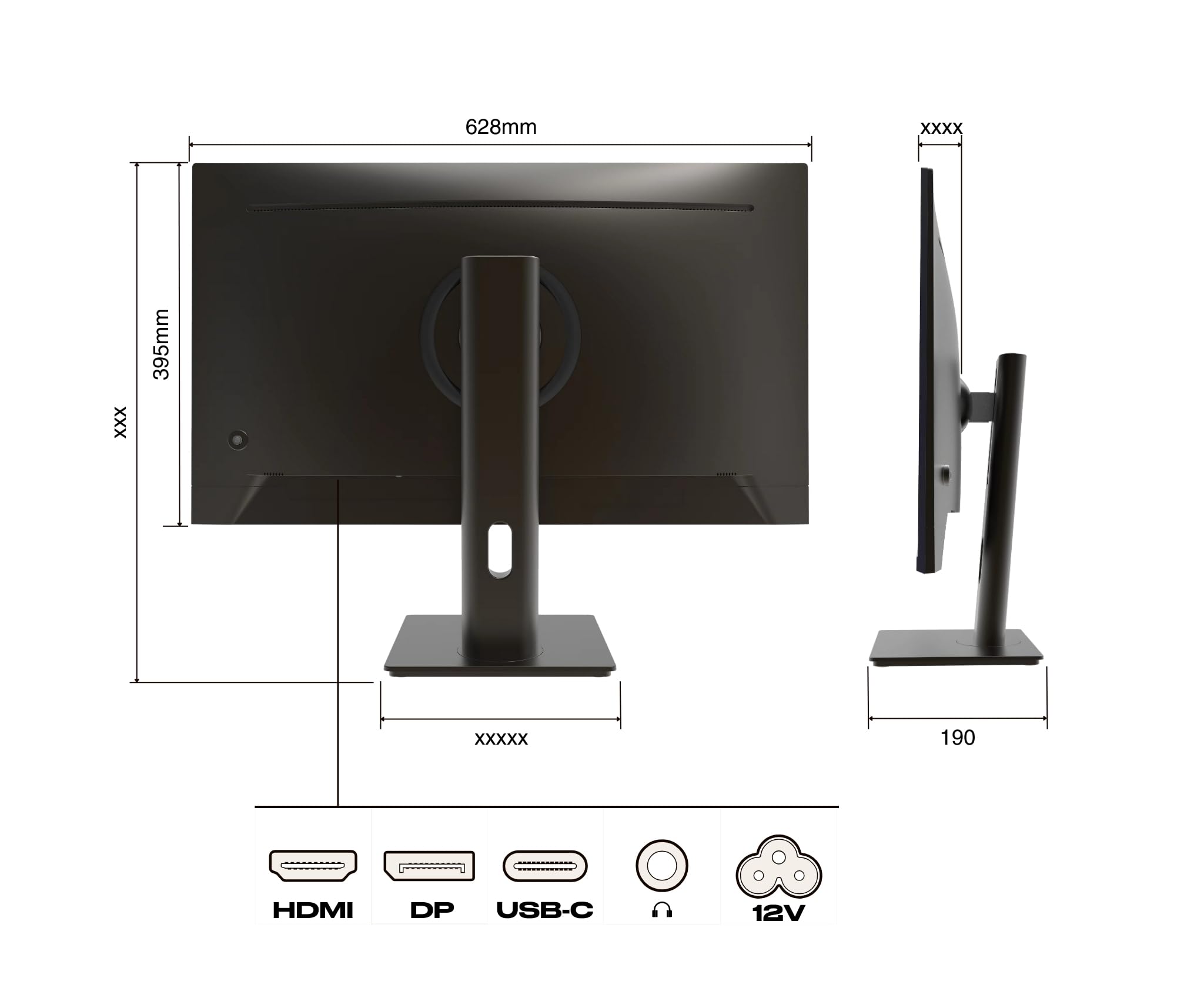 JAPANNEXT JN-IPS27FHDR-C65W-HSP - Ecran 27p 1920x1080 FHD 60Hz - IPS - 300 cd/m2 - HDR - HDMI - DP - USB-C charge 65W