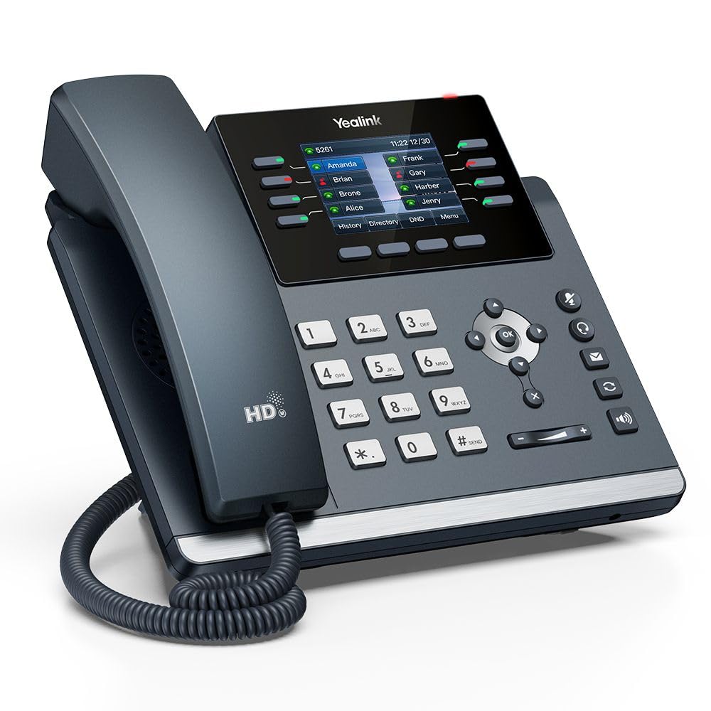 Yealink SIP-T44U téléphone fixe Gris 8 lignes LCD Wifi