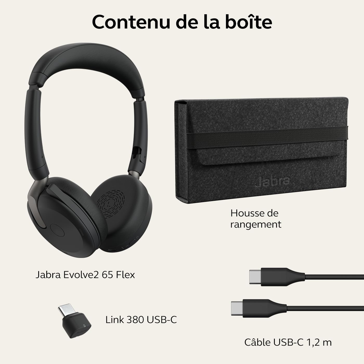 Jabra Evolve2 65 Flex Link380c UCStereo