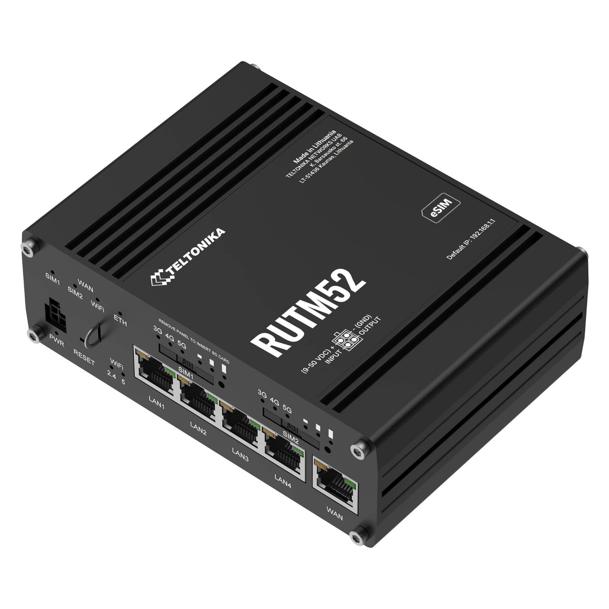 Routeur Wi-Fi double bande Teltonika RUTM5210B000 5G avec Ethernet Gigabit