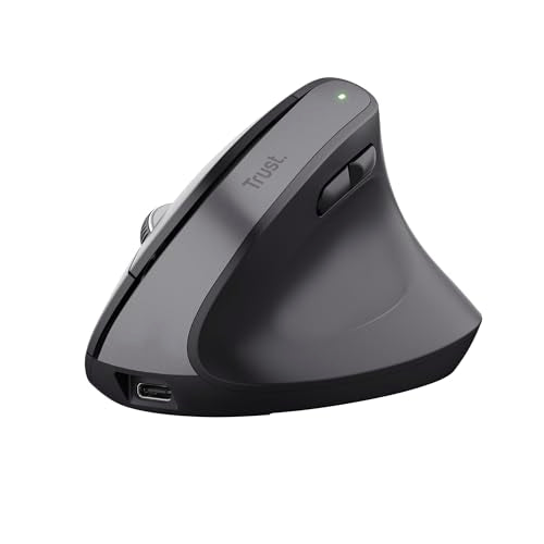 TRUST Souris filaire ergonomique VERTO - Noire