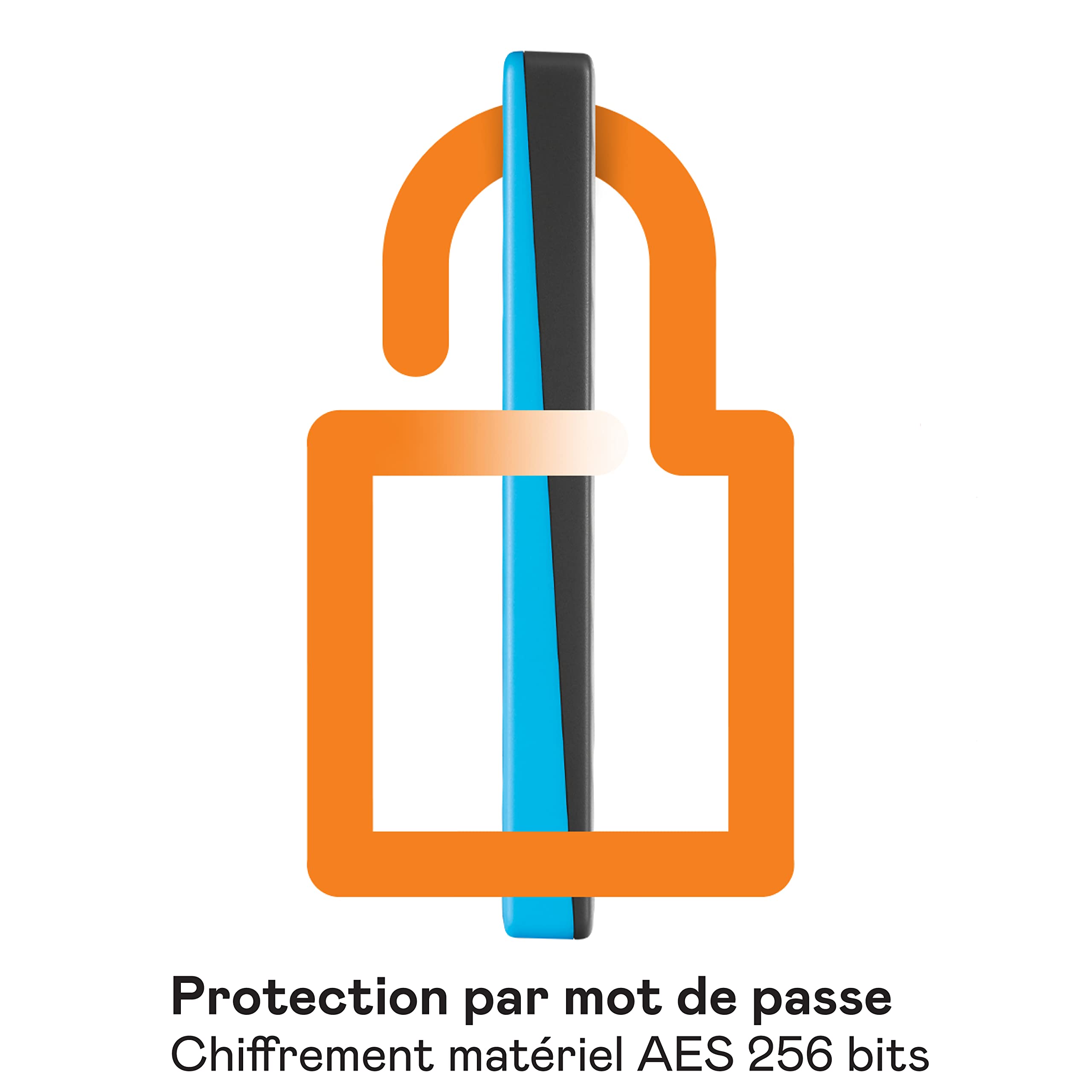 WD My Passport 4To portable HDD USB3.0 USB2.0 compatible Blue Retail
