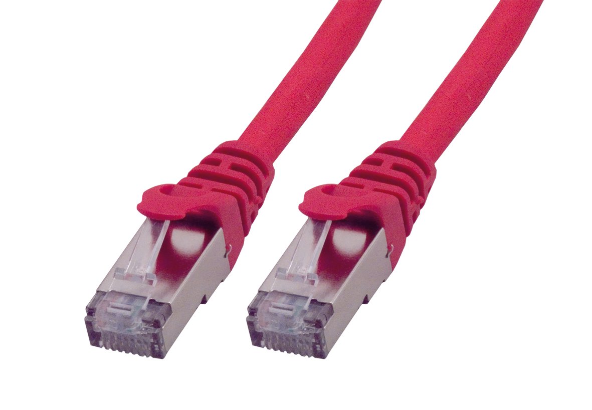 MCL CAT6A S/FTP LSZH Patch cable - 2m Red