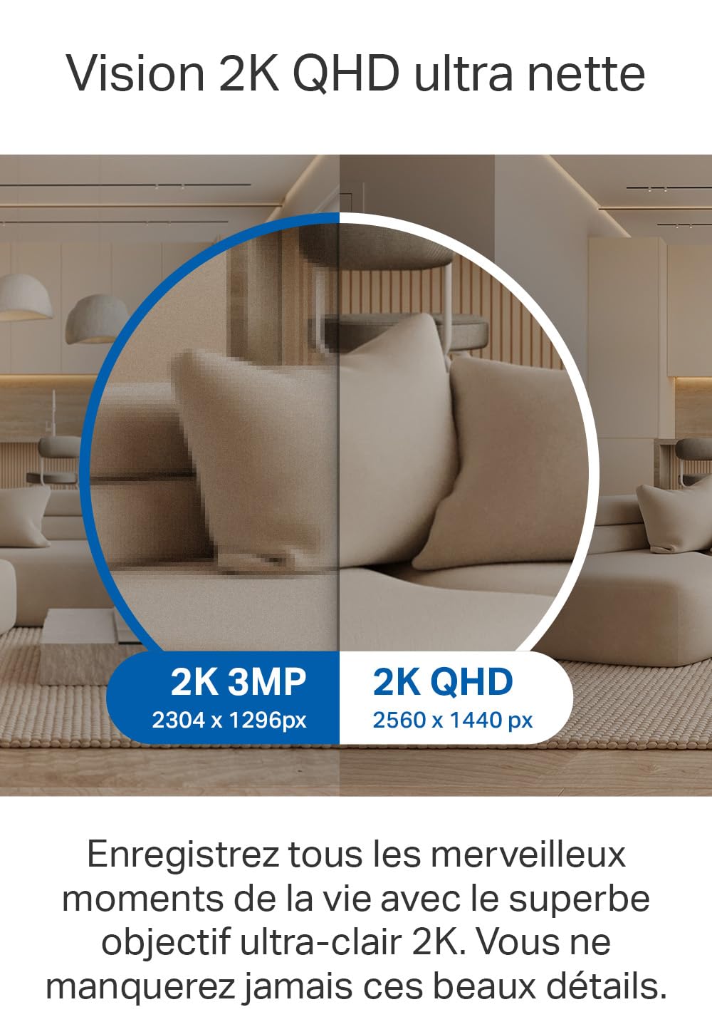 TP-LINK TAPO C212 Pan/Tilt Home Security Wi-Fi Camera 360/114deg 2K 3MP white
