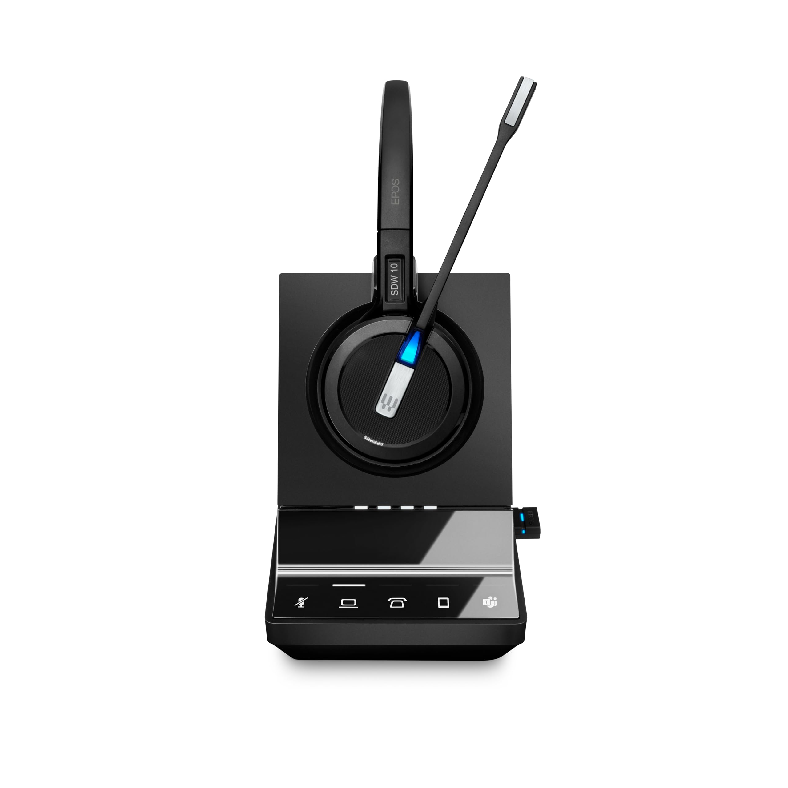 EPOS IMPACT SDW 5016T EU/UK/AUS Wireless DECT Office Headset with base station for phone mobile and PC BT dongle Teams certified