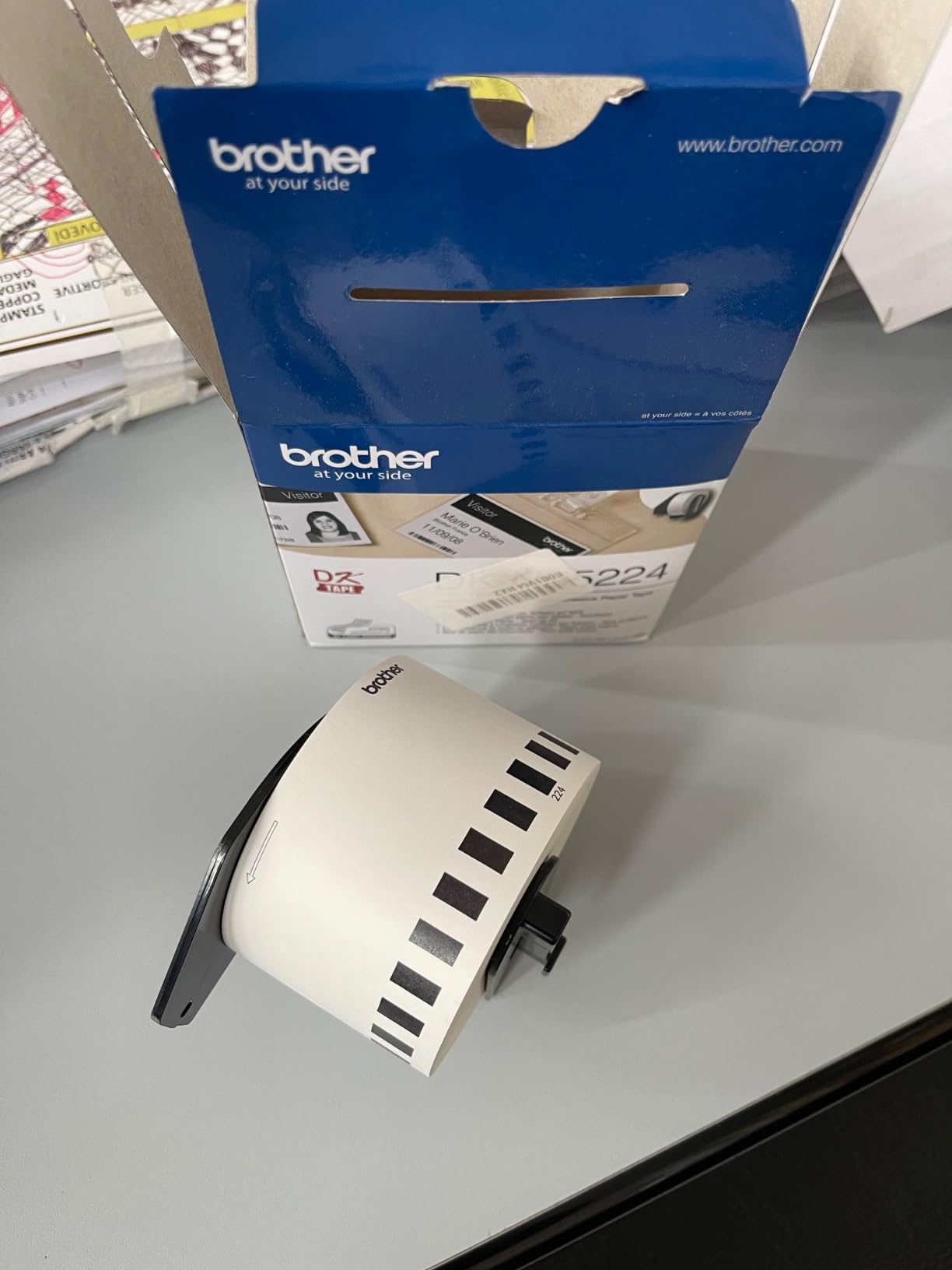 Label roll/white 62mmx36m f QL-series