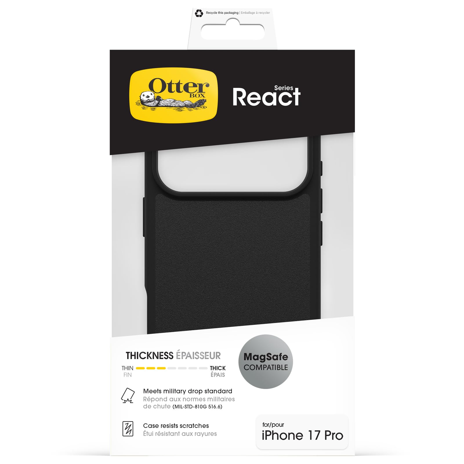 OtterBox React MS iPhone 17 Pro - black