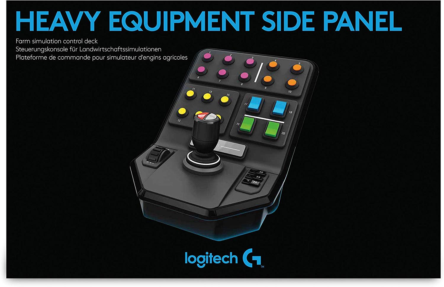 LOGITECH Heavy Equipment Side Panel Flight simulator controller wired for PC