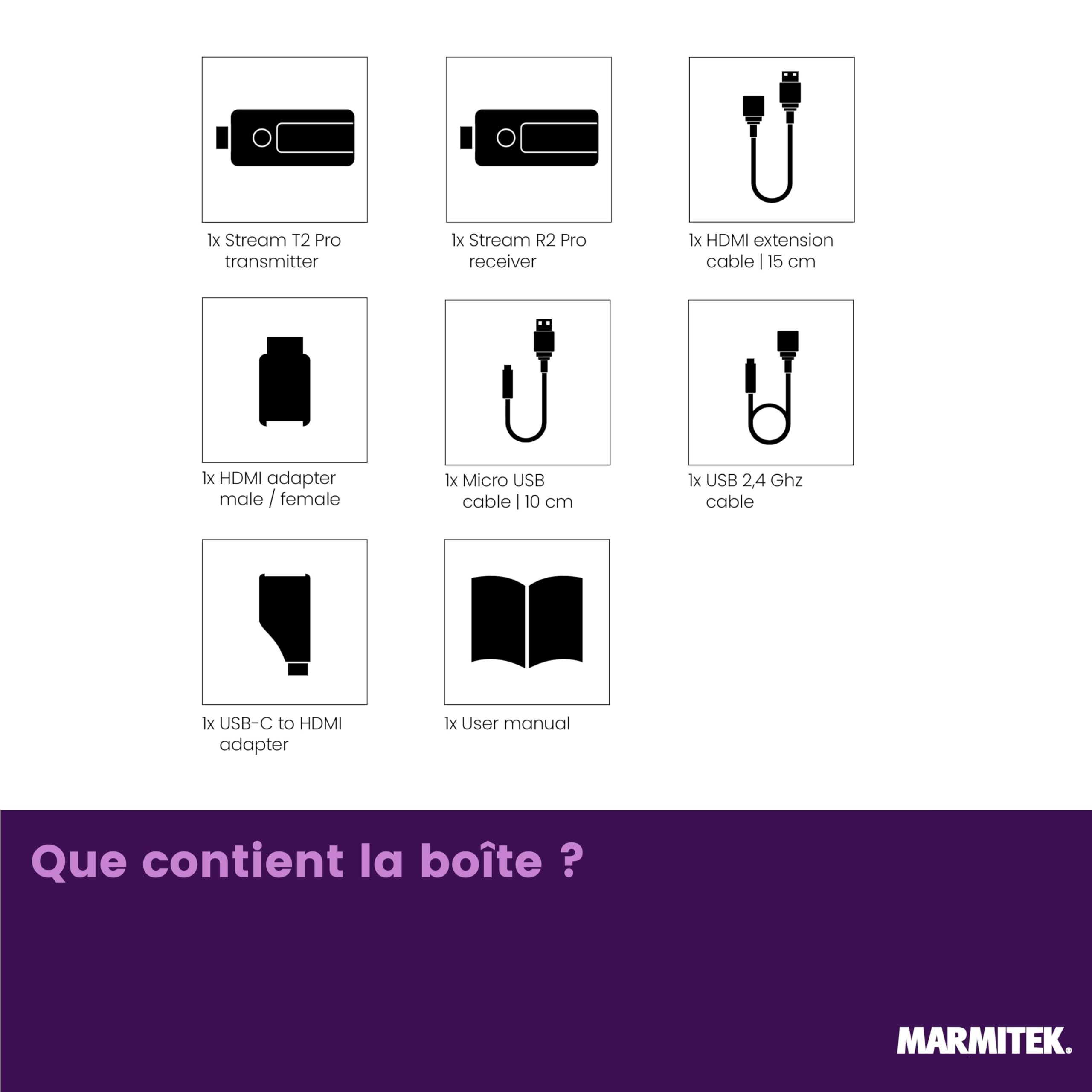 MARMITEK STREAM  S2 PRO extendeur HDMI sans fil
