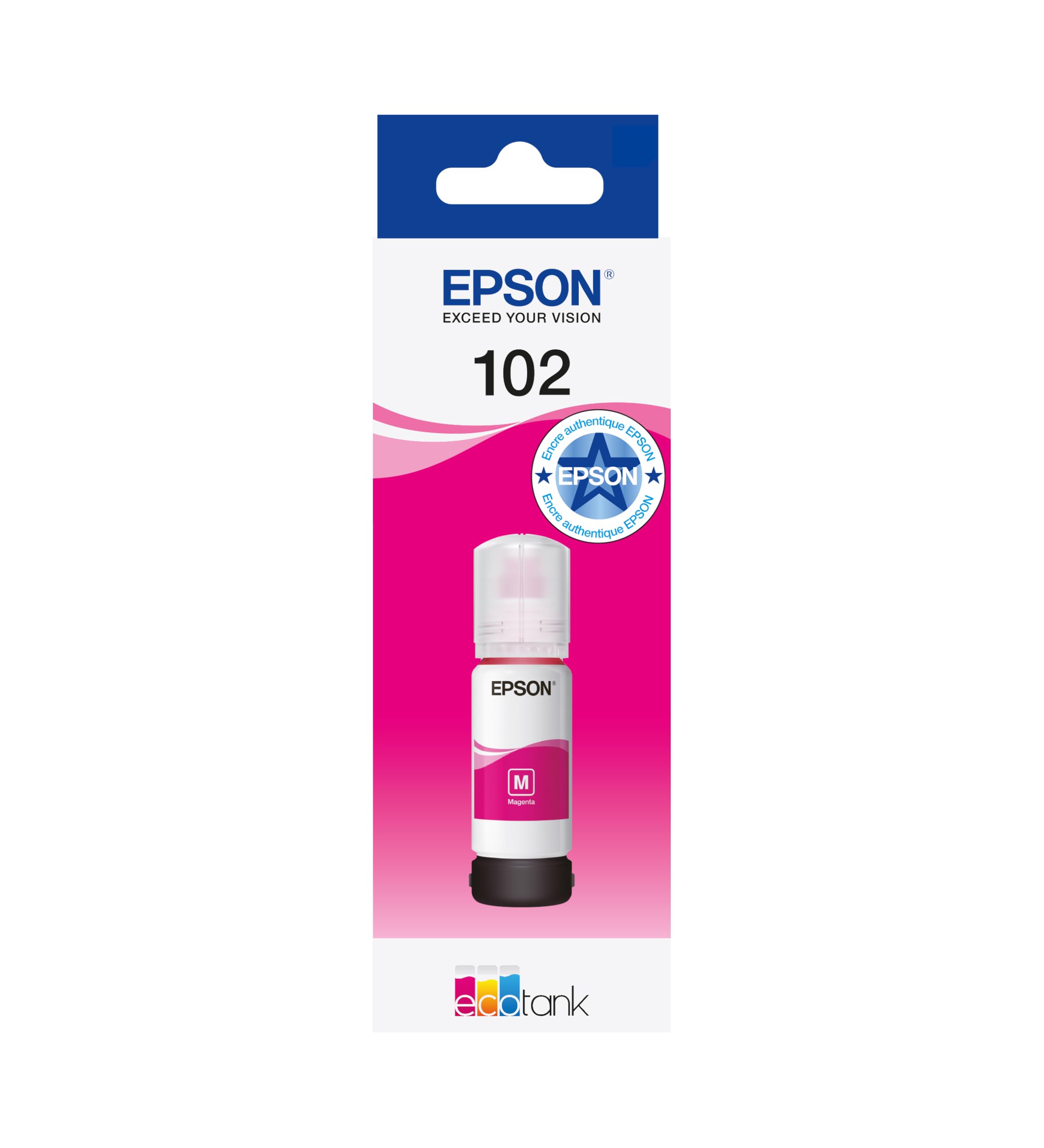 EPSON 1LB 102 EcoTank Magenta ink bottle