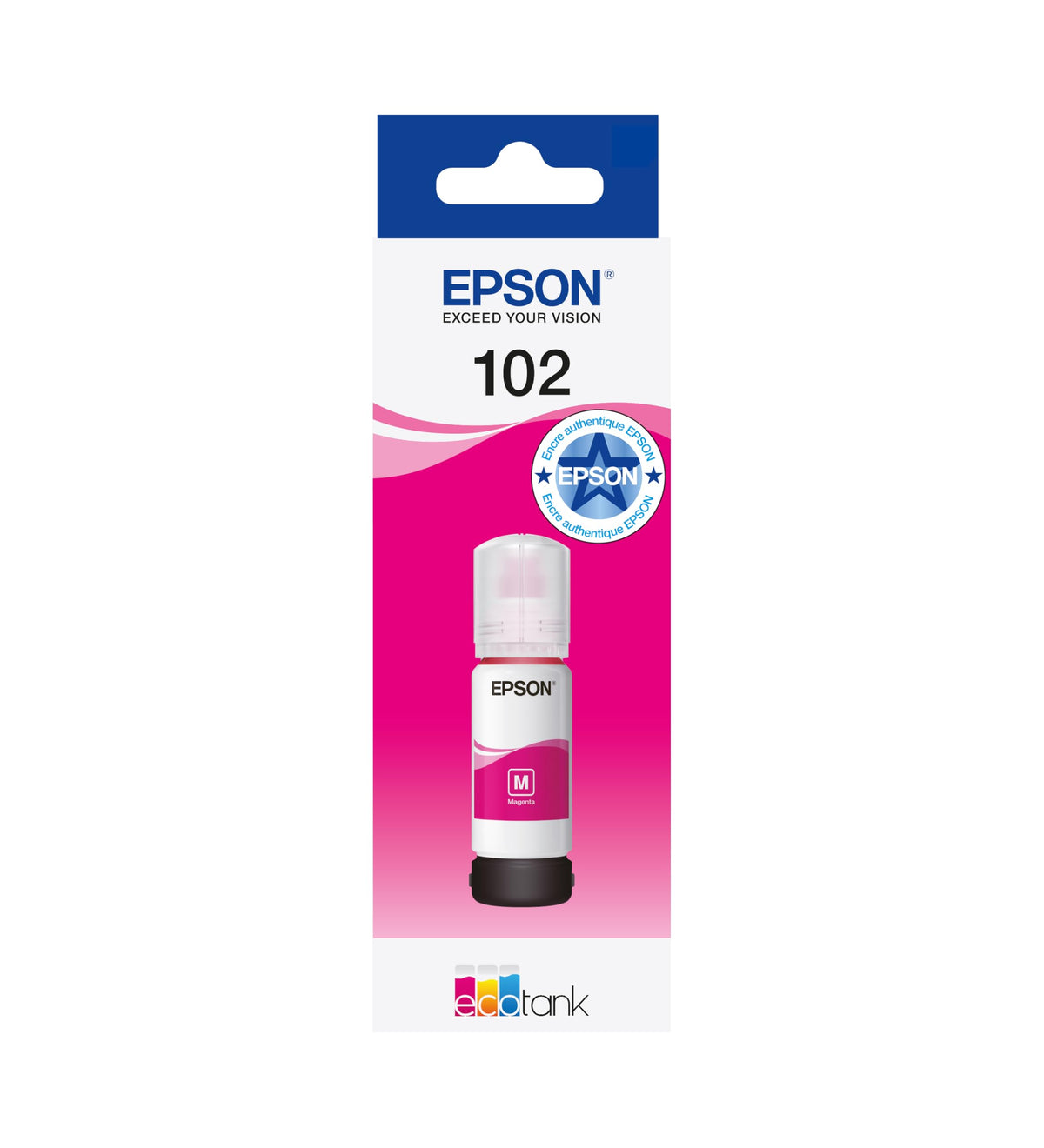 EPSON 1LB 102 EcoTank Magenta ink bottle