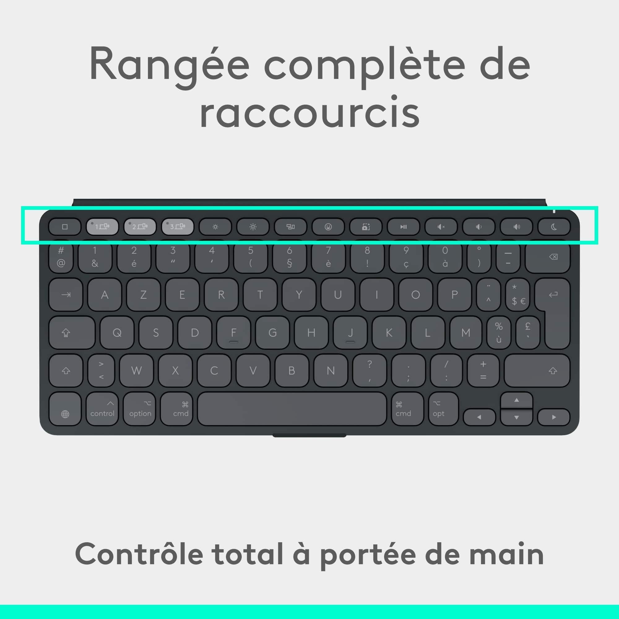 LOGITECH Keys-To-Go 2 - Graphite (FR)