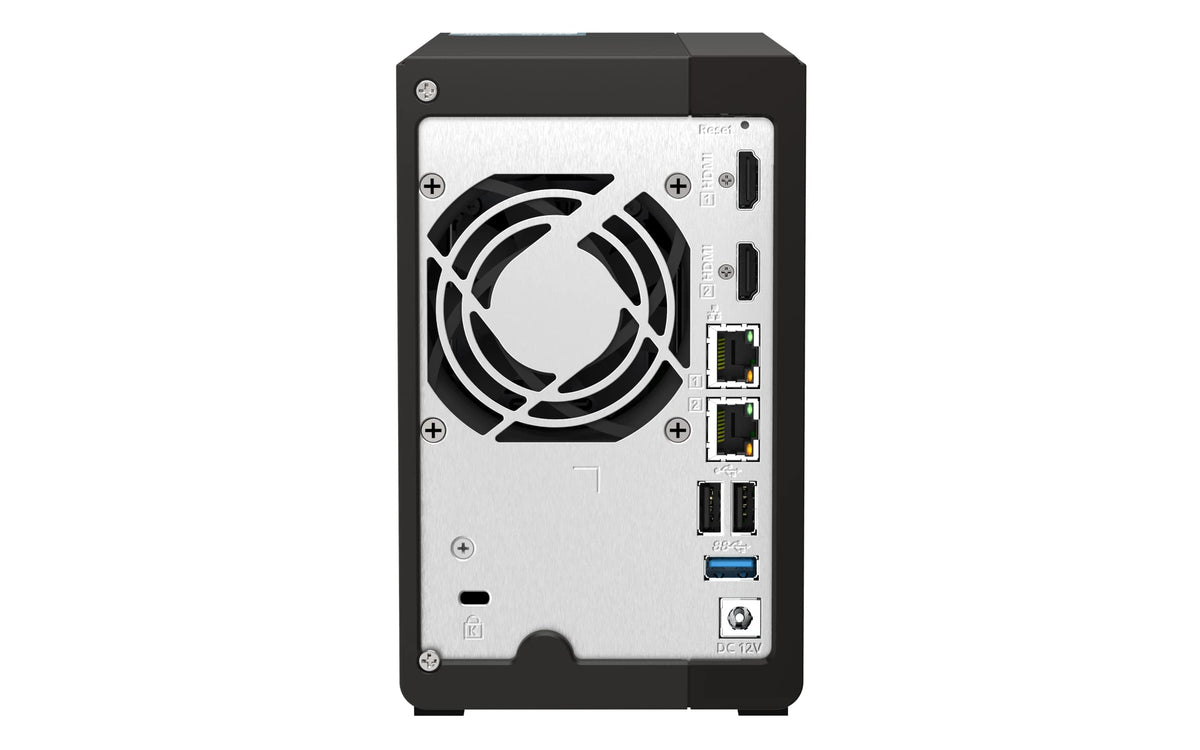 QNAP TS-253E-8G 2-bay desktop NAS Intel Celeron J6412 4C 2.0GHz burst 2.6GHz onboard 8Go RAM 2xHDMI 1.4b 2xM.2 2280 PCIe slots