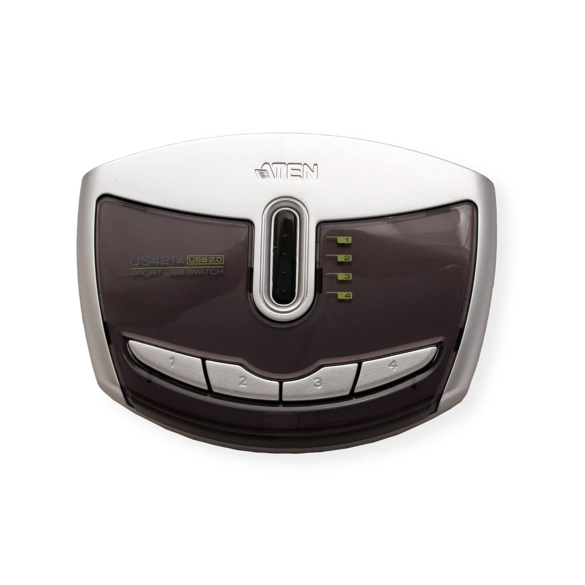 ATEN US421A-AT commutateur écran, clavier et souris Noir, Gris